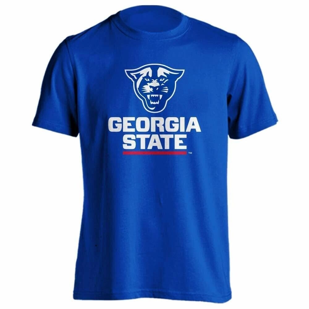 Georgia State Panthers T-Shirt NCAA College Graphic Tee Blue XL / #6285‎